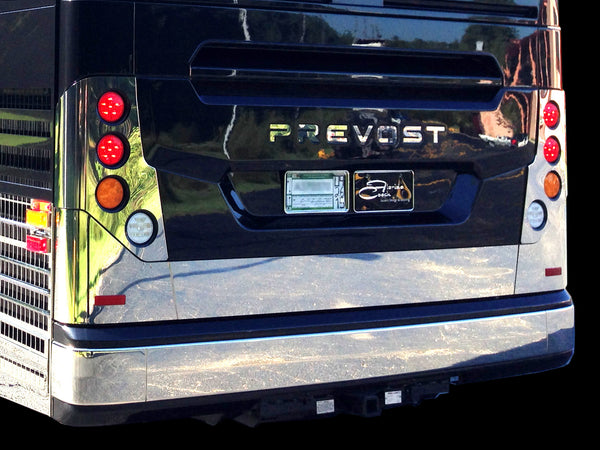 Taillight Cover Set, Polished, PREVOST X3   2800346/7PSCVR