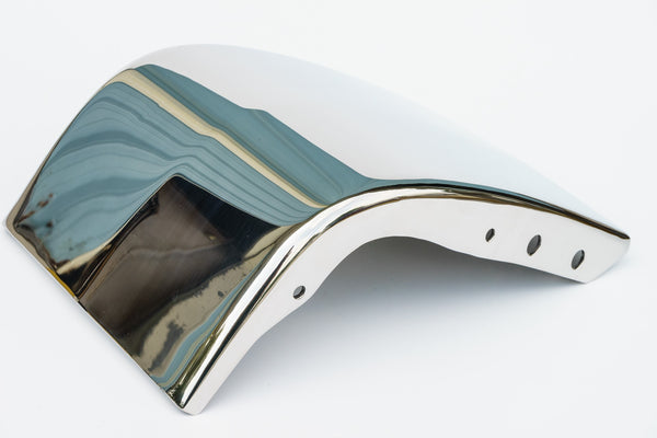 FRONT BUMPER CORNER, Prevost XLII, - Polished Stainless                                                                               410674PS