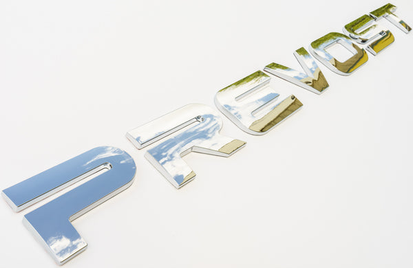 Letters - Rear, PREVOST H3-45 / ABS Chrome Plated (2011 Forward)