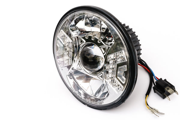 7" Headlamp - High/Low Beam, LED with LED Position Ring   -   NS-2265